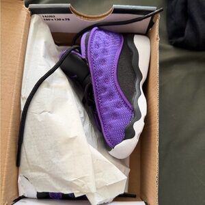 Jordan 13 Retro TD in Purple/White/Black